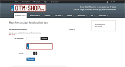 Desktop Screenshot of otm-shop.be